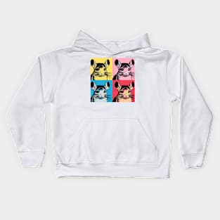 Pop Chinchilla Art - Cute Chinchillas Kids Hoodie